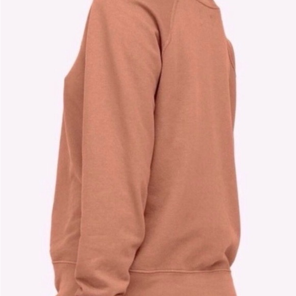 MATE The Label Organic Cotton Shrunken Crewneck Sweatshirt Medium in Amber - Picture 6 of 14